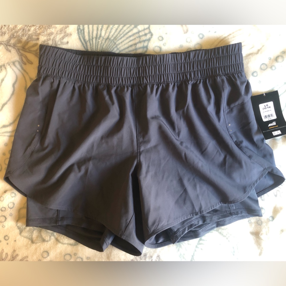 NWT Avia Women’s Core Running Shorts Gray: L (12-14)